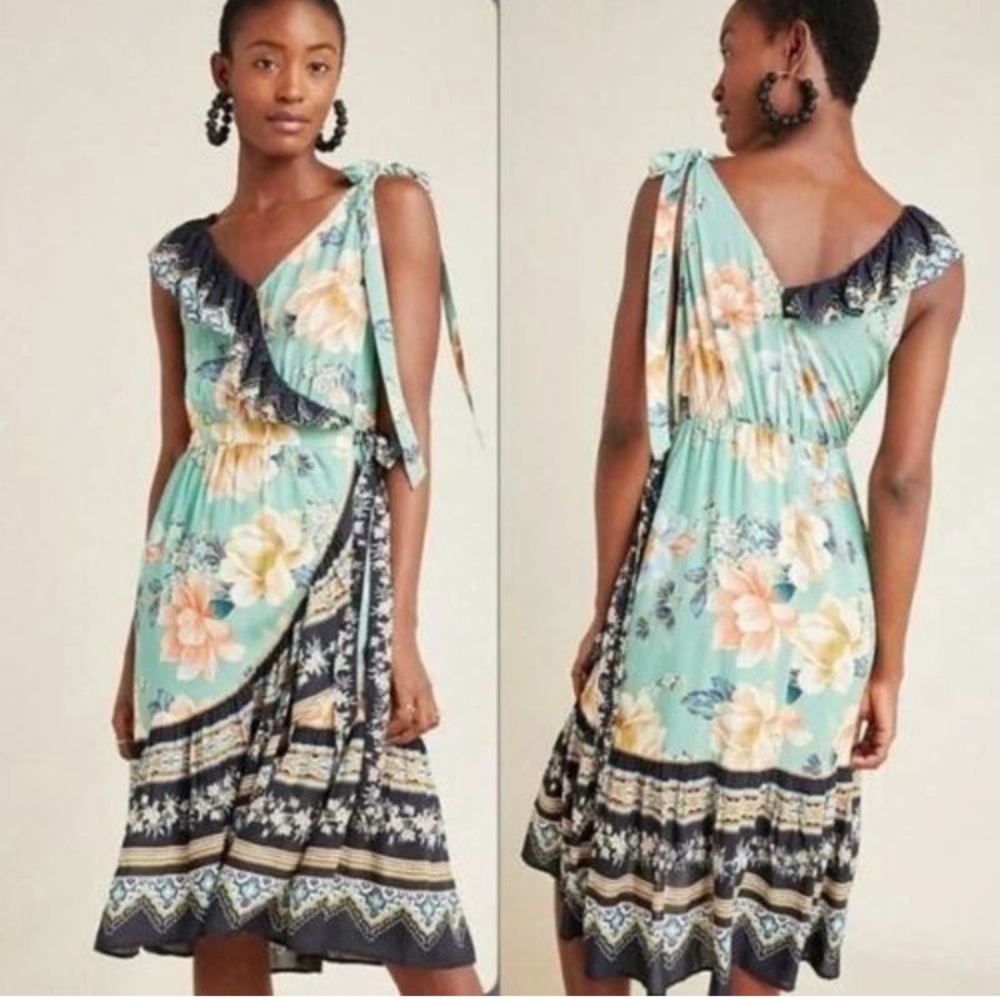 Farm Rio Anthropologie wrap dress